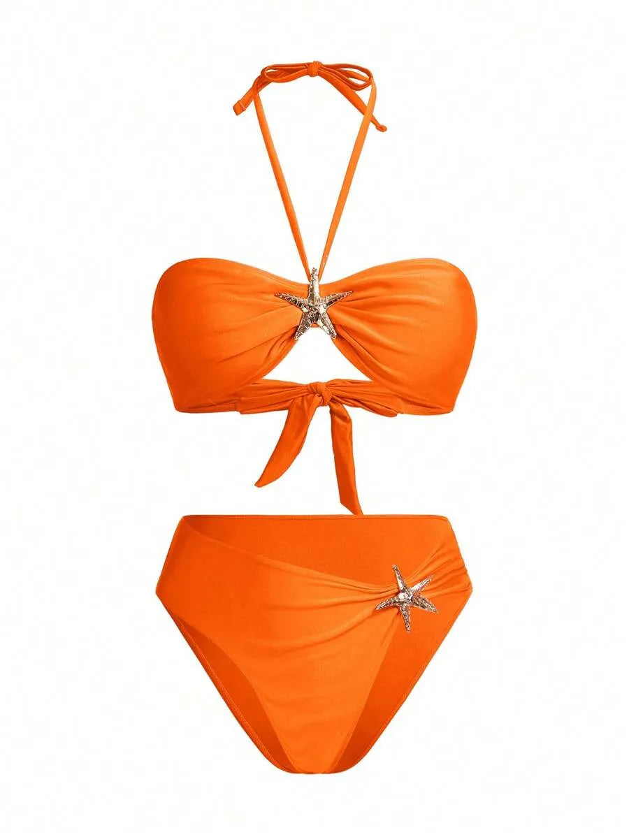 Women’s Elegant Asymmetric Bikini Set – Stylish and Casual Summer Swimwear with Unique Design, Perfect for Beach Vacations, Poolside Relaxation, and Everyday Fashionable Wear