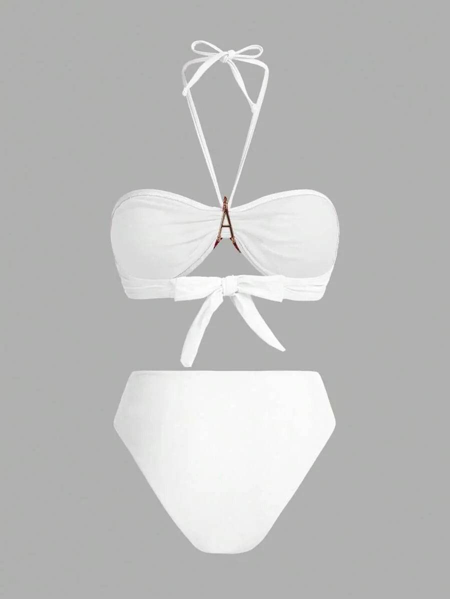 Women’s Elegant Asymmetric Bikini Set – Stylish and Casual Summer Swimwear with Unique Design, Perfect for Beach Vacations, Poolside Relaxation, and Everyday Fashionable Wear