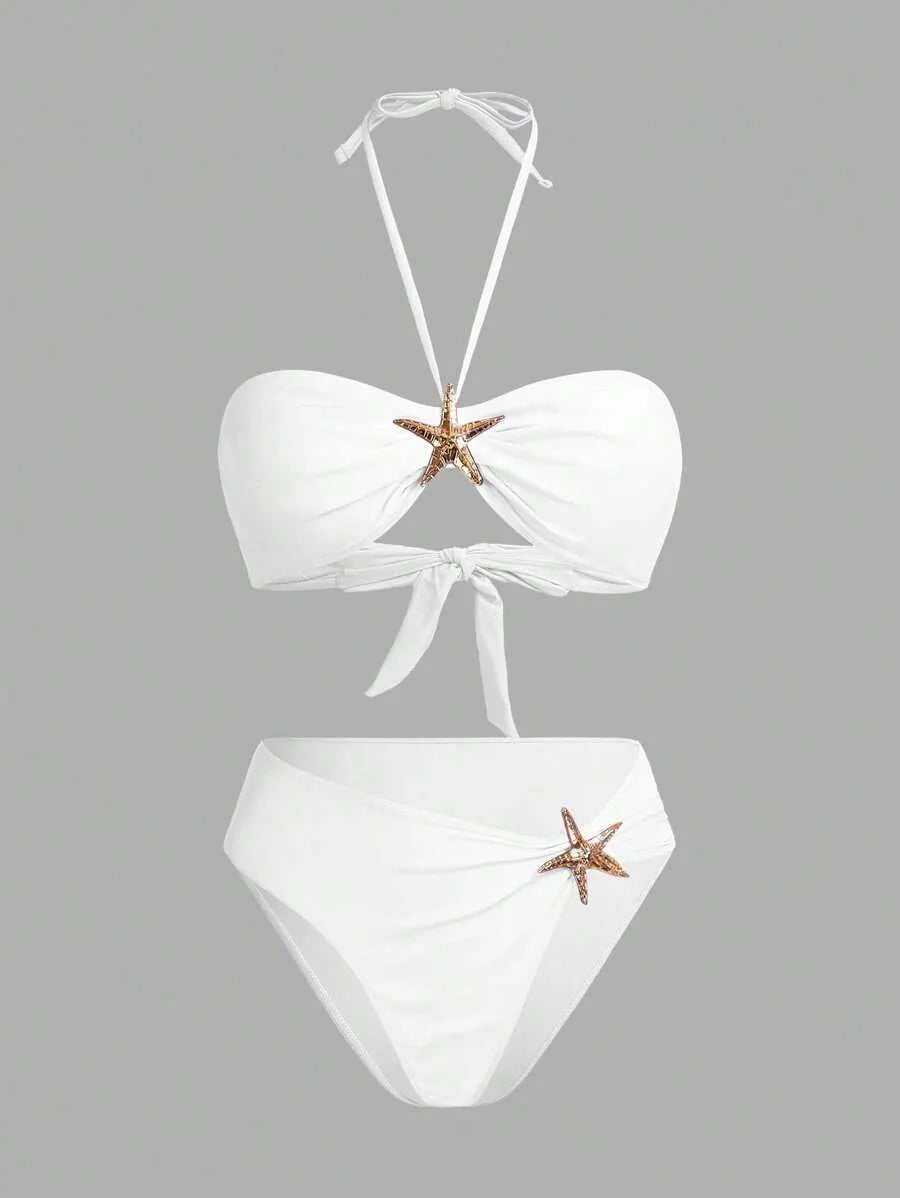 Women’s Elegant Asymmetric Bikini Set – Stylish and Casual Summer Swimwear with Unique Design, Perfect for Beach Vacations, Poolside Relaxation, and Everyday Fashionable Wear