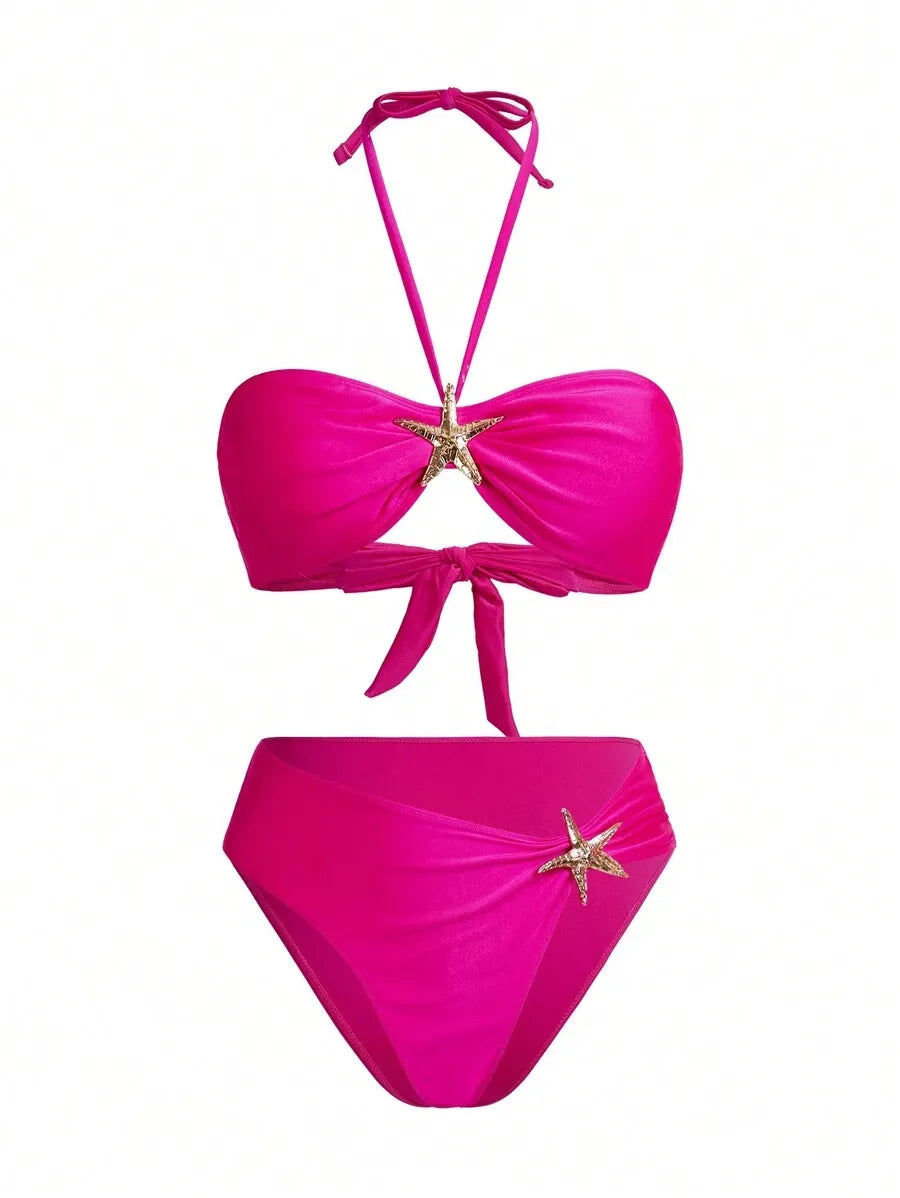 Women’s Elegant Asymmetric Bikini Set – Stylish and Casual Summer Swimwear with Unique Design, Perfect for Beach Vacations, Poolside Relaxation, and Everyday Fashionable Wear