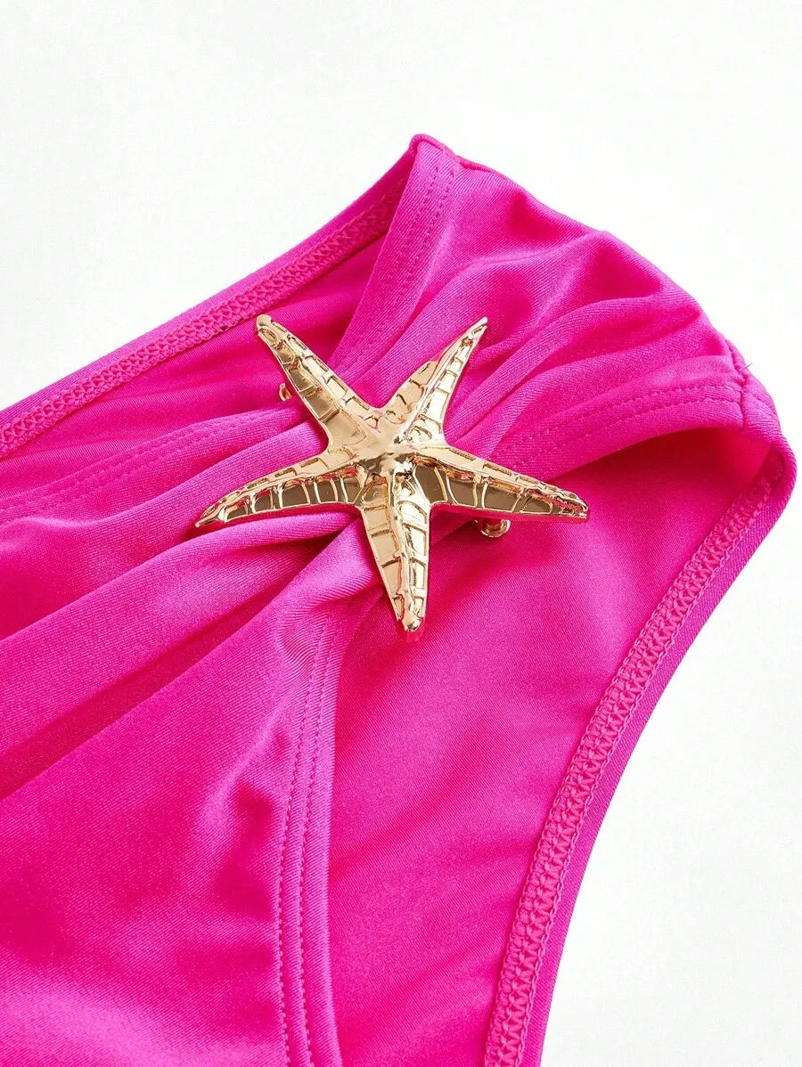 Women’s Elegant Asymmetric Bikini Set – Stylish and Casual Summer Swimwear with Unique Design, Perfect for Beach Vacations, Poolside Relaxation, and Everyday Fashionable Wear