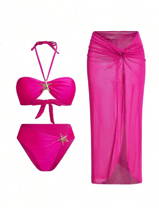 Women’s Elegant Asymmetric Bikini Set – Stylish and Casual Summer Swimwear with Unique Design, Perfect for Beach Vacations, Poolside Relaxation, and Everyday Fashionable Wear